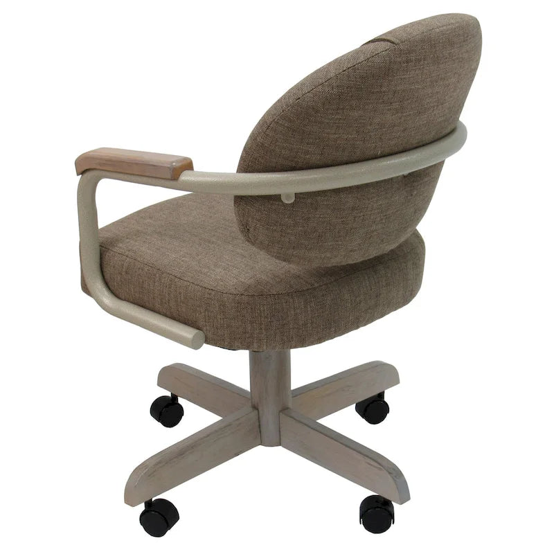 Swivel Tilt Kitchen Caster Chair with Wheels M-79 - 18 inch Seat