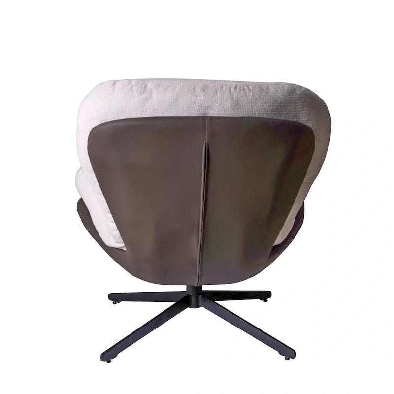 Swivel Accent Chair,Lounge Chair with Metal Base Frame,Comfy Single Leisure Sofa Chair Reading Chair with 360 Degree Swiveling