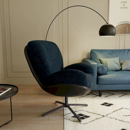 Swivel Accent Chair,Lounge Chair with Metal Base Frame,Comfy Single Leisure Sofa Chair Reading Chair with 360 Degree Swiveling