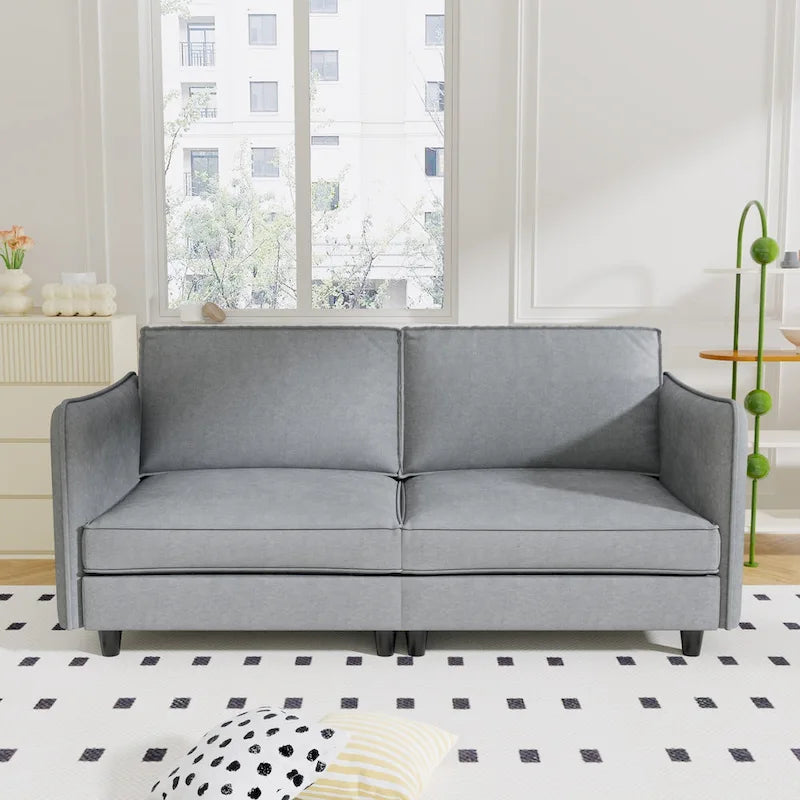 Christopher Knight Home - Hadley 74.27 Loveseat Sofa with Mid-Century Modern Design