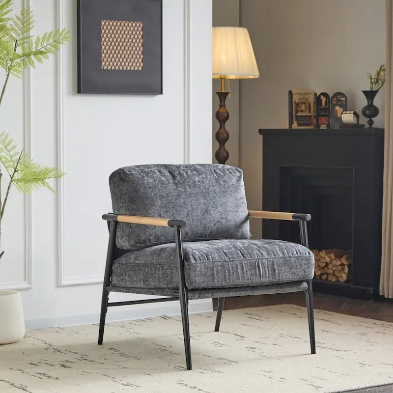 27.56 Modern Accent Chair with Plush Cushions