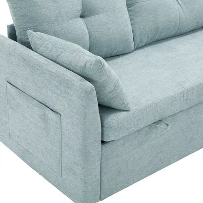 Green 81.1 L-Shaped 3 Seater Sectional Sofa with Reversible Chaise Lounge, Storage Seats, Durable Solid Wood Frame