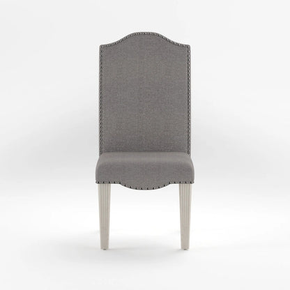 Sope Antique Grey Fabric Dining Chairs (Set of 2) by Furniture of America