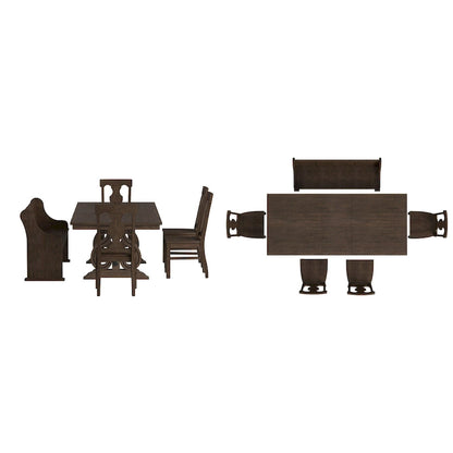 Vikos Wood Extendable Dining Set