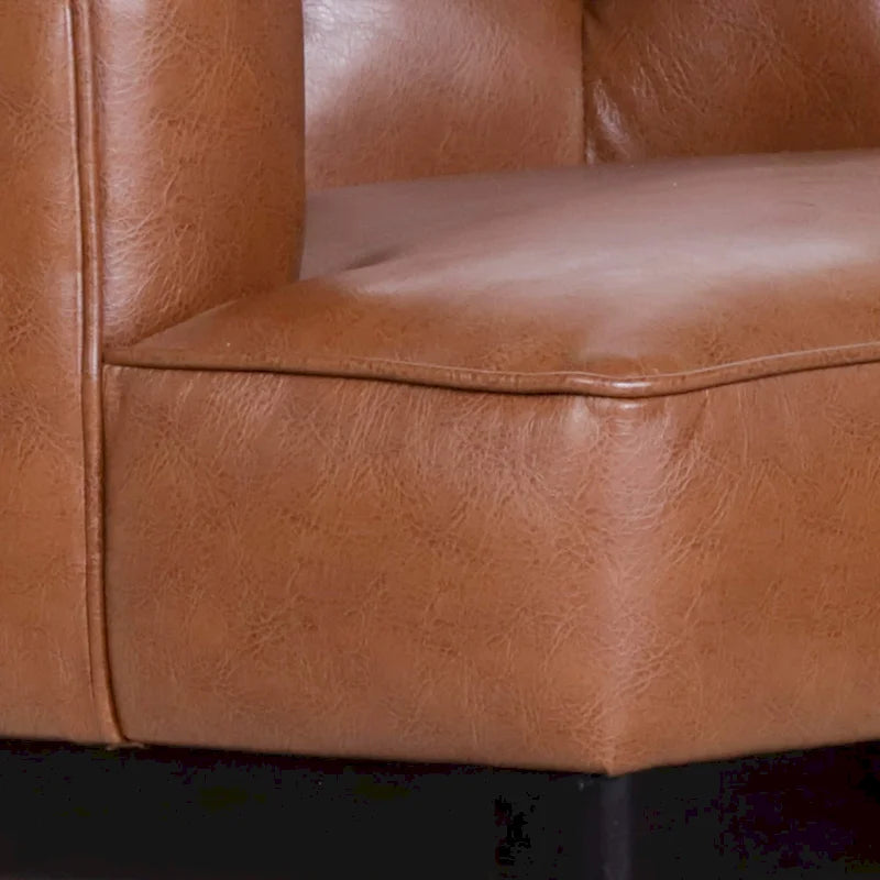 Clough Fabric or Faux Leather Tufted Accent Chair by Christopher Knight Home