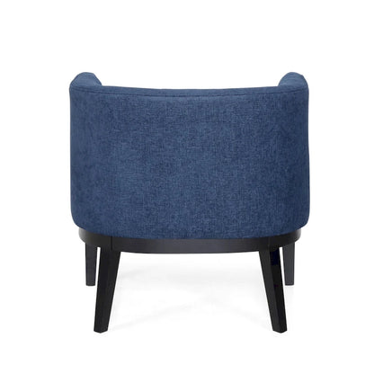 Clough Fabric or Faux Leather Tufted Accent Chair by Christopher Knight Home