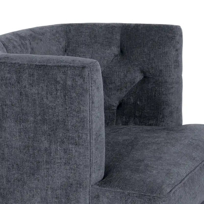 Clough Fabric or Faux Leather Tufted Accent Chair by Christopher Knight Home