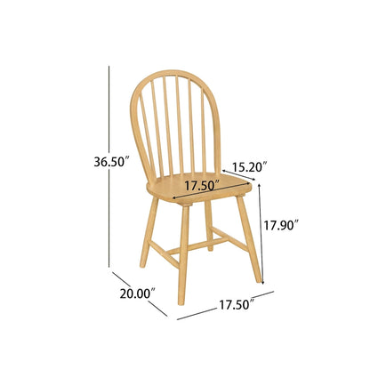 Declan Farmhouse High Back Spindle Dining Chairs (Set of 2) by Christopher Knight Home - 36H