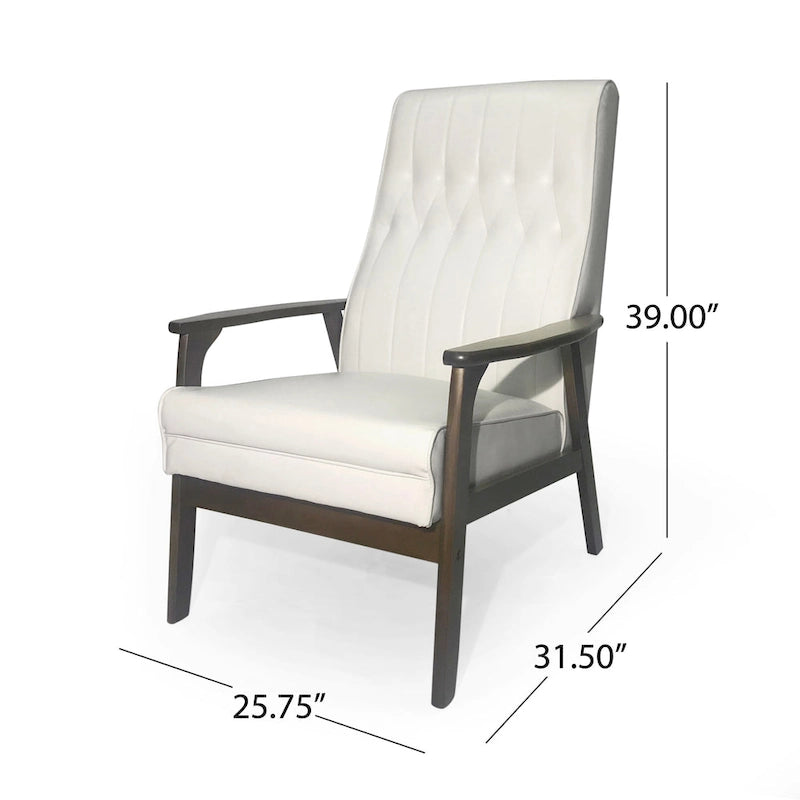 Hoye Mid-century Modern Accent Chair by Christopher Knight Home - 25.75 W x 31.50 D x 39.00 H
