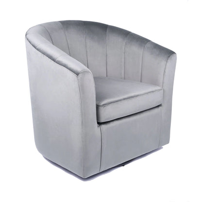 Carson Carrington Junsele Velvet Upholstery Swivel Accent Club Chair