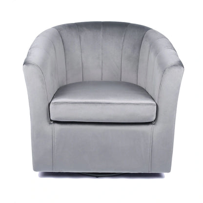Carson Carrington Junsele Velvet Upholstery Swivel Accent Club Chair