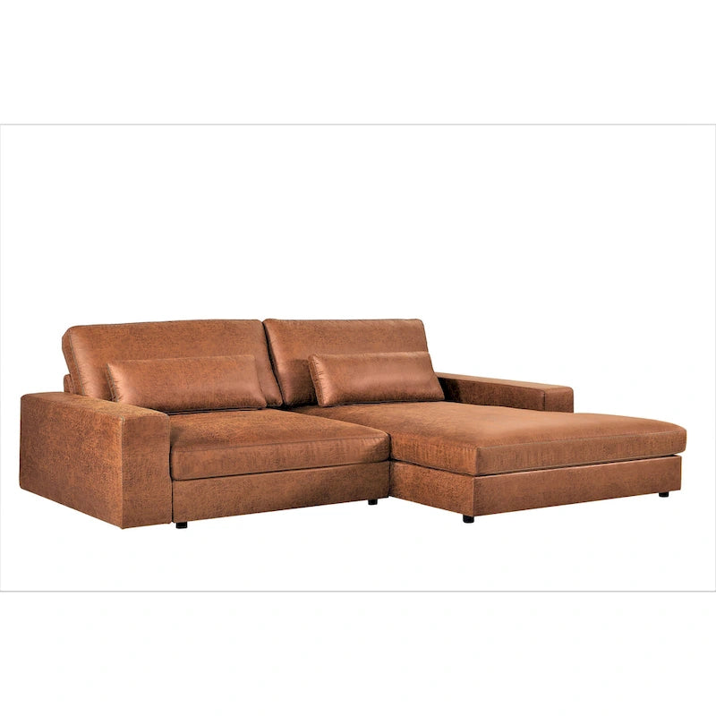 US Pride Furniture 105.52 inch Oversize Facing Chaise Sectional Sofa