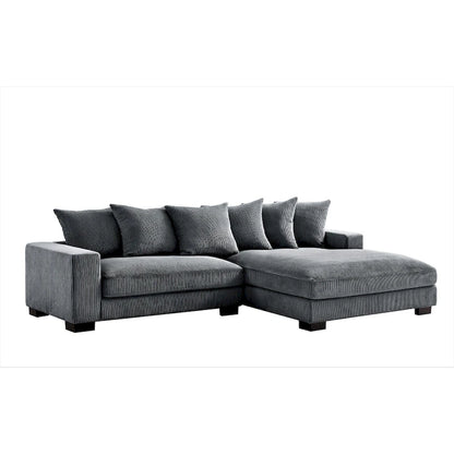 Us Pride Furniture Payan 102.4 Wide Corduroy L-Shape Sectional Sofa