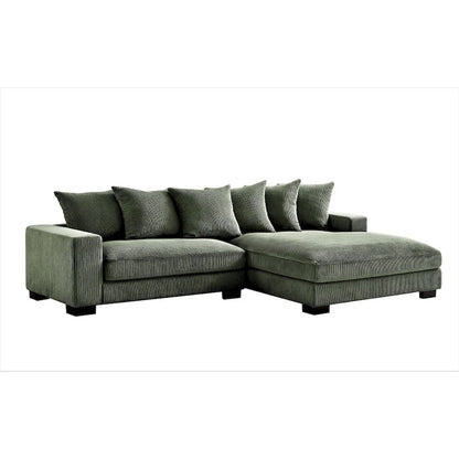Us Pride Furniture Payan 102.4 Wide Corduroy L-Shape Sectional Sofa