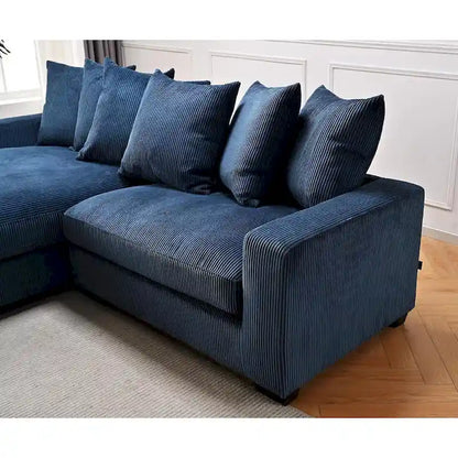Us Pride Furniture Payan 102.4 Wide Corduroy L-Shape Sectional Sofa