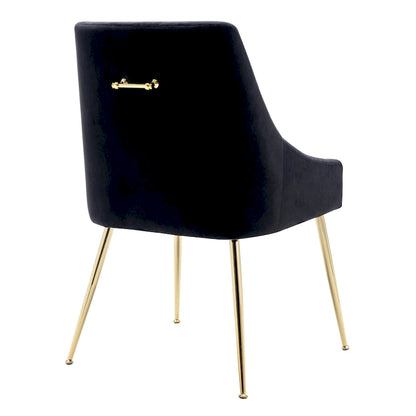 Arcadia Contemporary Velvet Upholstered Accent Chair (Set of 2)