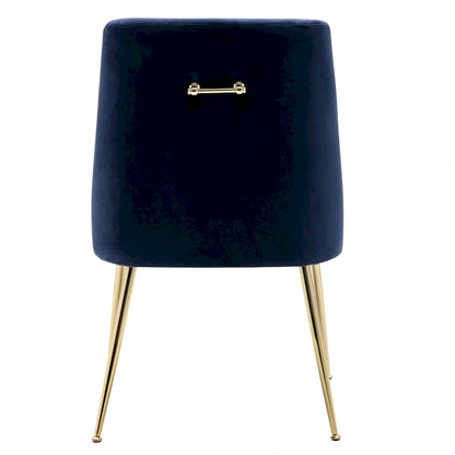 Arcadia Contemporary Velvet Upholstered Accent Chair (Set of 2)
