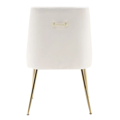 Arcadia Contemporary Velvet Upholstered Accent Chair (Set of 2)