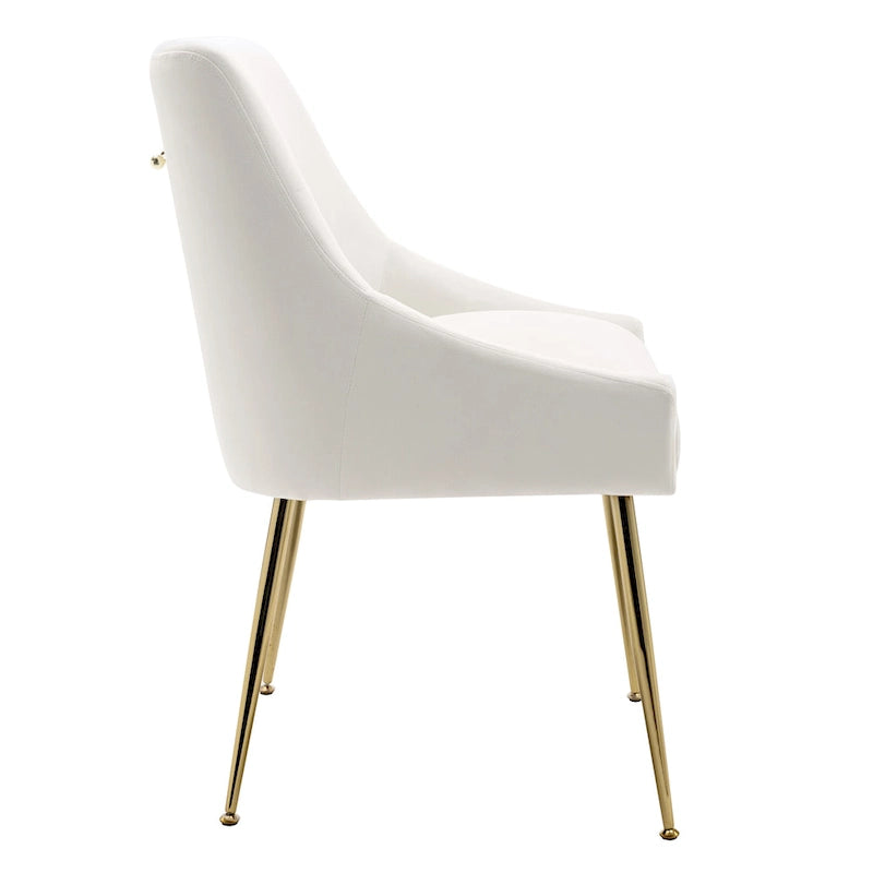 Arcadia Contemporary Velvet Upholstered Accent Chair (Set of 2)