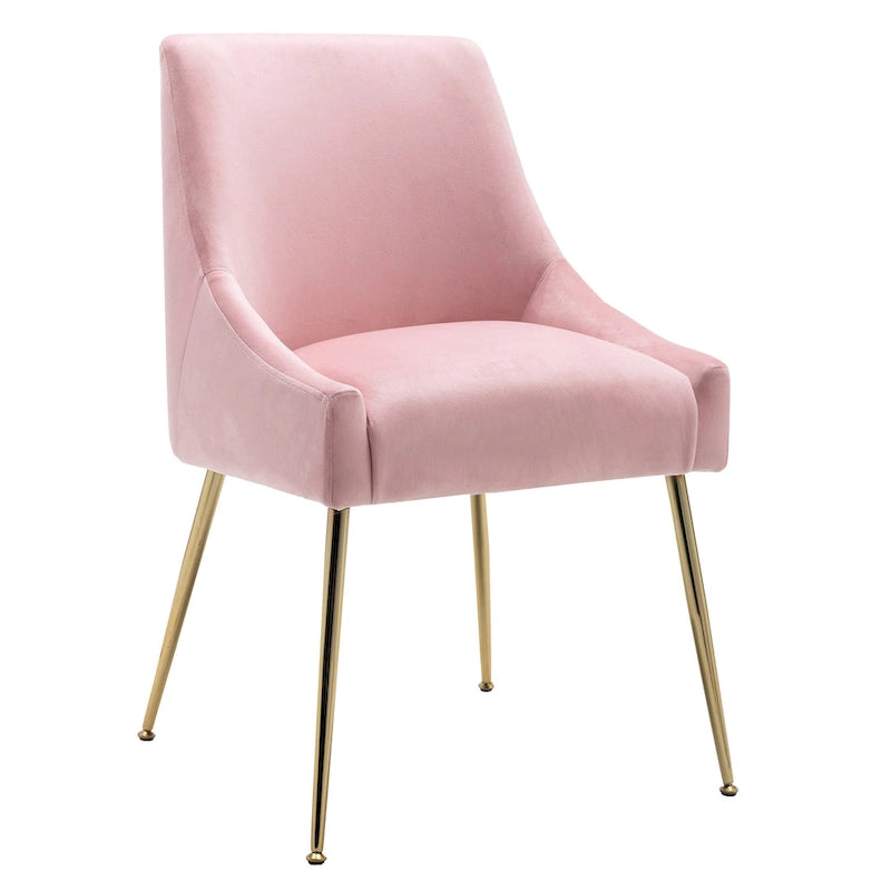 Arcadia Contemporary Velvet Upholstered Accent Chair (Set of 2)