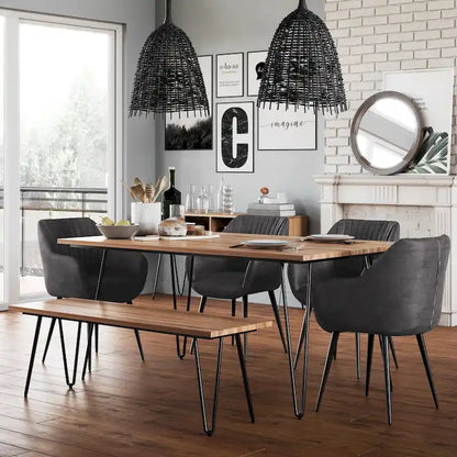 WYNDENHALL Moreno Industrial Wood Dining Table