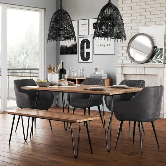WYNDENHALL Moreno Industrial Wood Dining Table