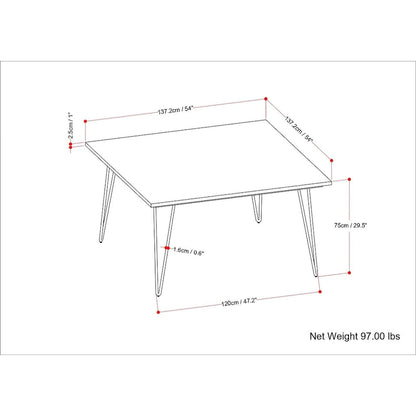 WYNDENHALL Moreno Industrial Wood Dining Table