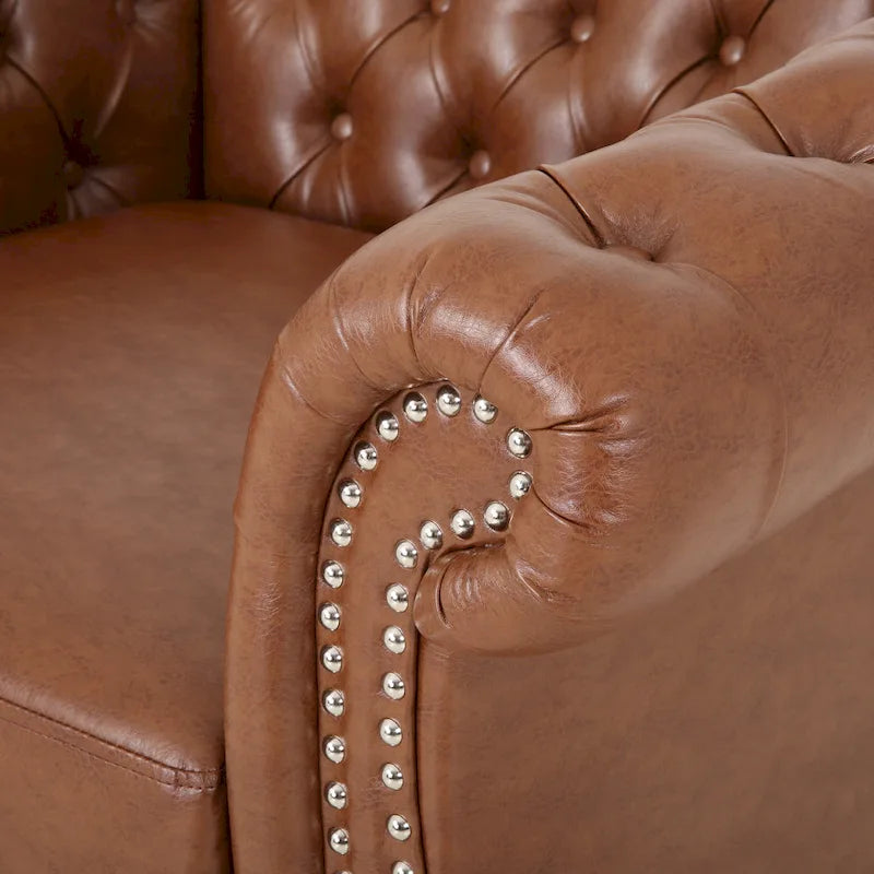 Silverdale Traditional Chesterfield Club Chair by Christopher Knight Home