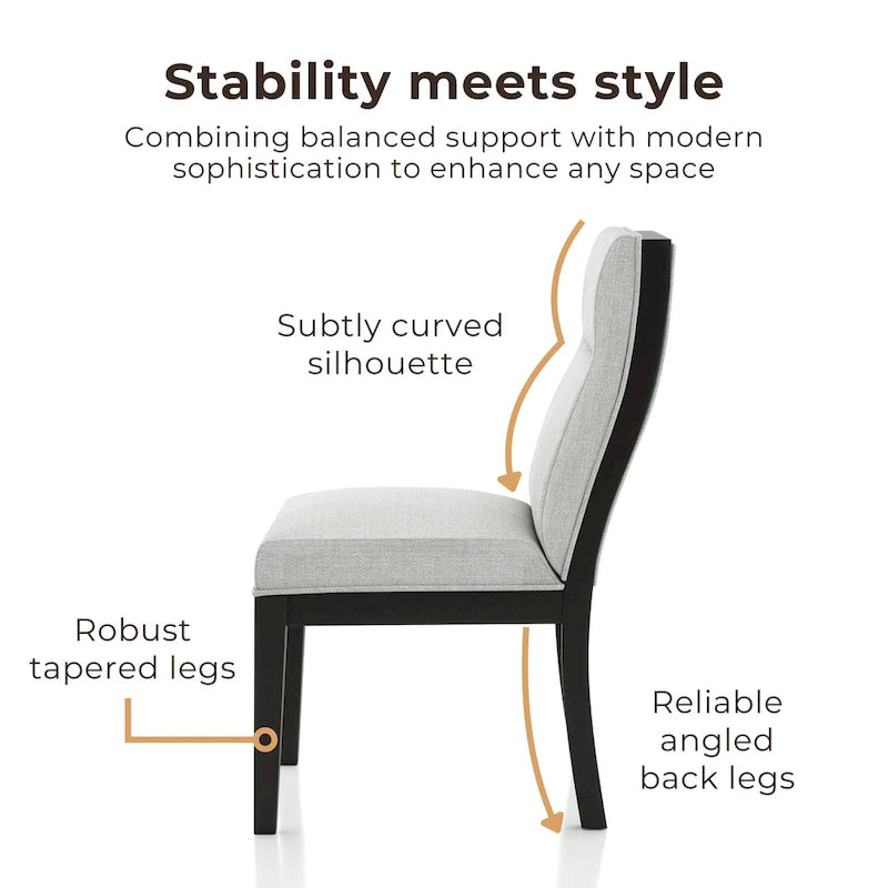 Furniture of America Zibo Contemporary Upholstered Side Chairs (Set of 2)