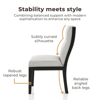 Furniture of America Zibo Contemporary Upholstered Side Chairs (Set of 2)