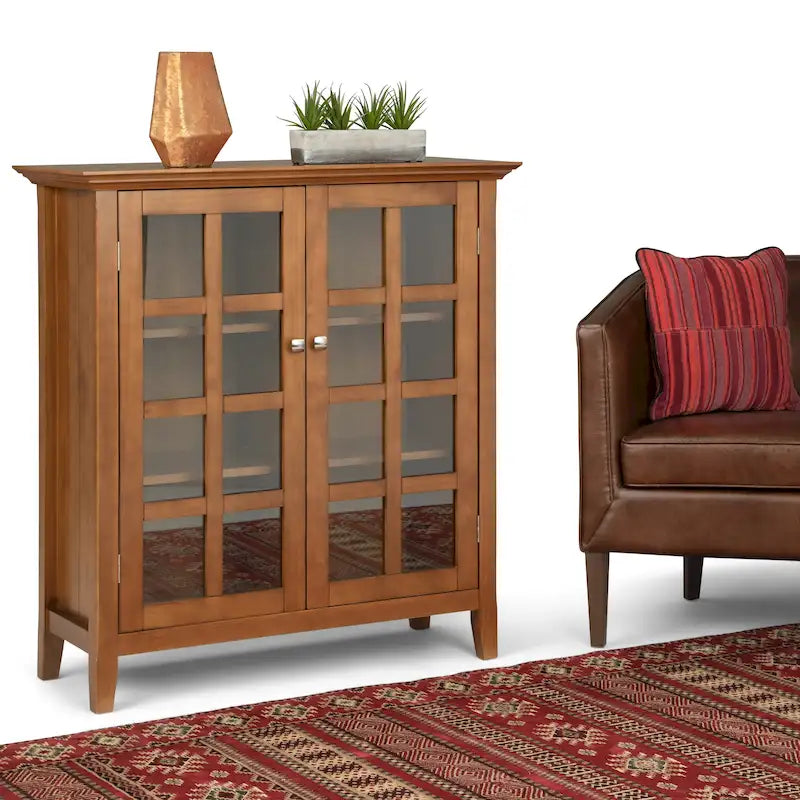 WYNDENHALL Normandy 39-in. Solid Wood Storage Cabinet - 39w x 17d x 42.2h