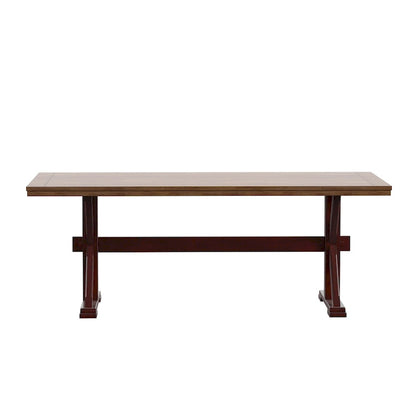 Eleanor 78-inch Oak Dining Table with X-base by iNSPIRE Q Classic