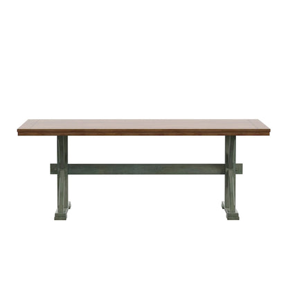 Eleanor 78-inch Oak Dining Table with X-base by iNSPIRE Q Classic