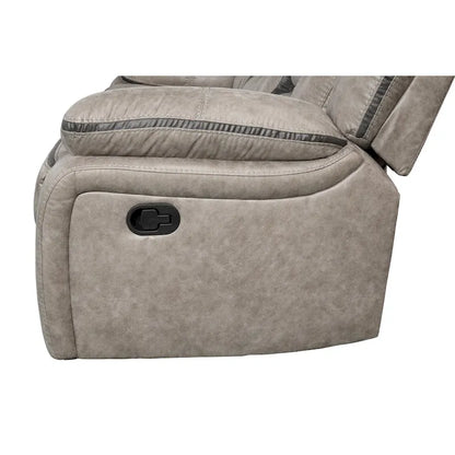 Roundhill Furniture Elkton Manual Motion Recliner, Dark Chestnut
