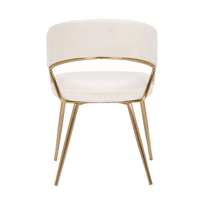 Silver Orchid Tatyana Gold Upholstered Dining Chair (Set of 2)