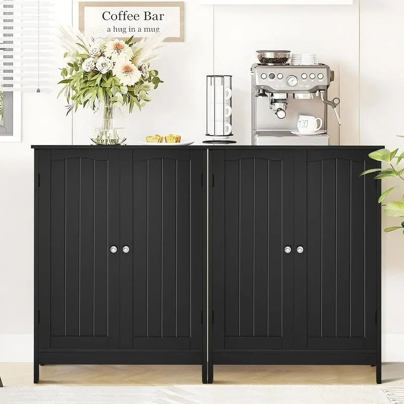 Bathroom Cabinet, Bathroom Storage Cabinet with 2 Doors & 2 Shelves - 11.7D x 23.4W x 31.2H