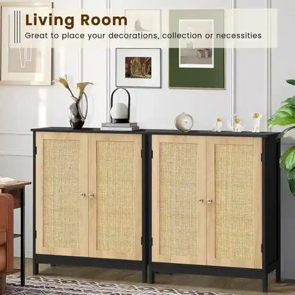 Bathroom Cabinet, Bathroom Storage Cabinet with 2 Doors & 2 Shelves - 11.7D x 23.4W x 31.2H
