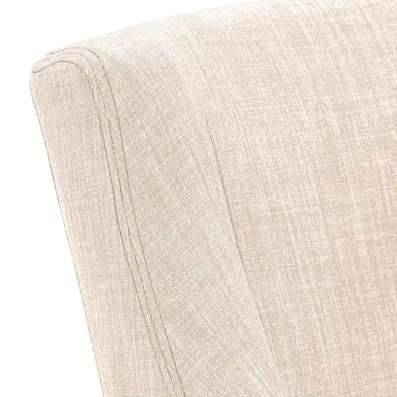 Voyager Button Tufted Slope Arm Linen Dining Chair (Set of 2) by iNSPIRE Q Artisan