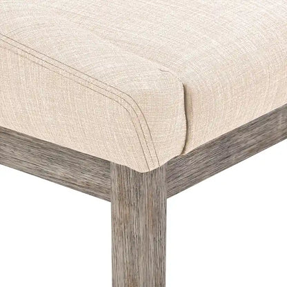 Voyager Button Tufted Slope Arm Linen Dining Chair (Set of 2) by iNSPIRE Q Artisan