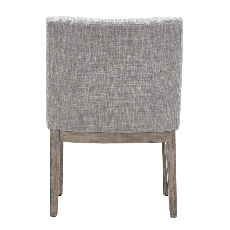 Voyager Button Tufted Slope Arm Linen Dining Chair (Set of 2) by iNSPIRE Q Artisan