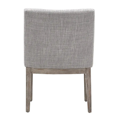 Voyager Button Tufted Slope Arm Linen Dining Chair (Set of 2) by iNSPIRE Q Artisan