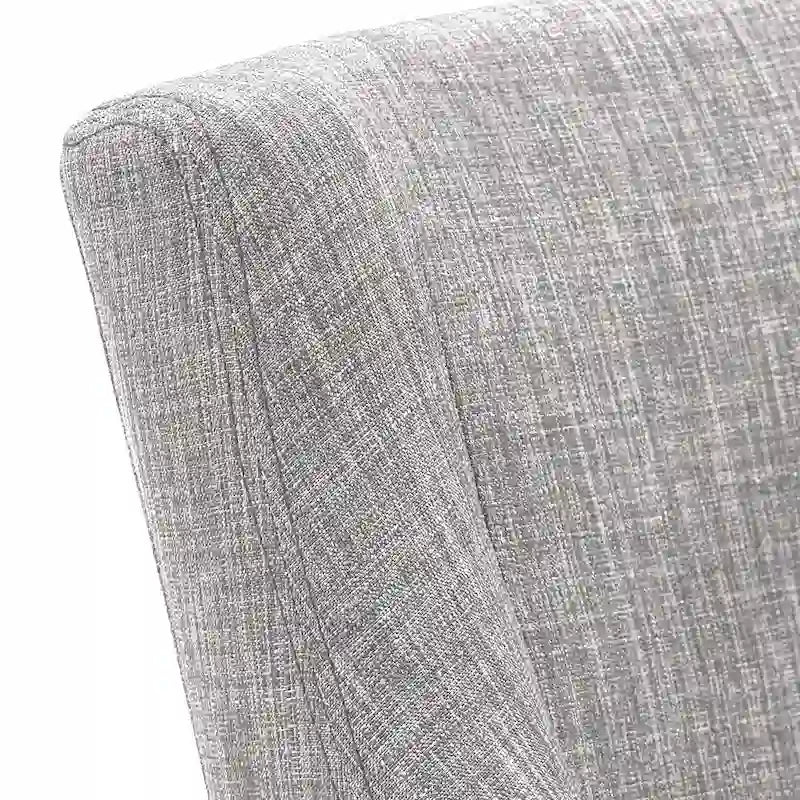 Voyager Button Tufted Slope Arm Linen Dining Chair (Set of 2) by iNSPIRE Q Artisan