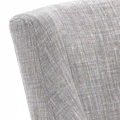 Voyager Button Tufted Slope Arm Linen Dining Chair (Set of 2) by iNSPIRE Q Artisan