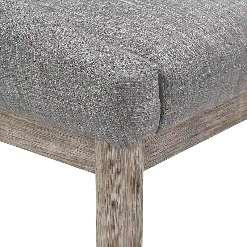 Voyager Button Tufted Slope Arm Linen Dining Chair (Set of 2) by iNSPIRE Q Artisan