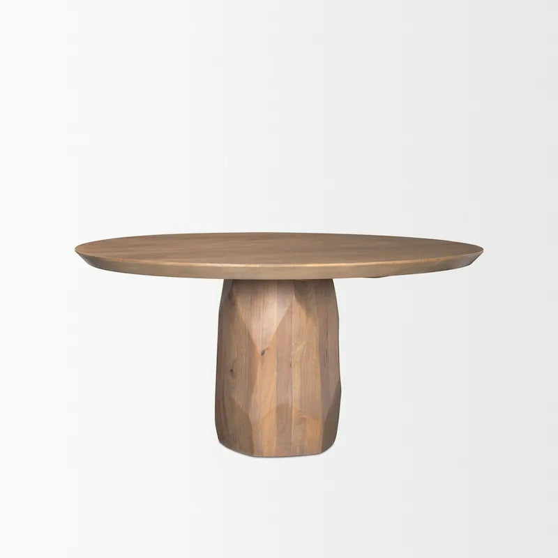 Fitzgerald 60 Light Brown Wood Dining Table - 60.0L x 60.0W x 30.0H
