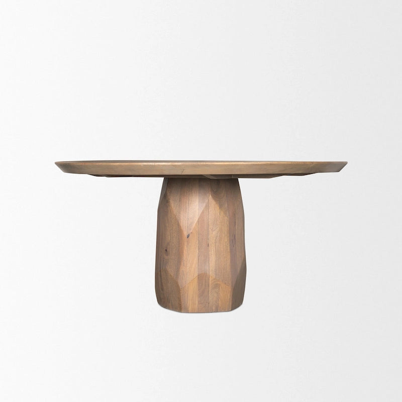 Fitzgerald 60 Light Brown Wood Dining Table - 60.0L x 60.0W x 30.0H