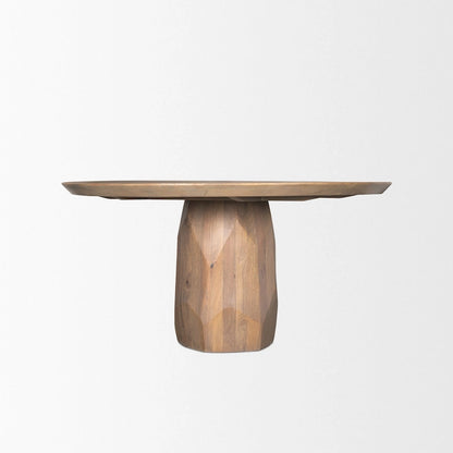 Fitzgerald 60 Light Brown Wood Dining Table - 60.0L x 60.0W x 30.0H