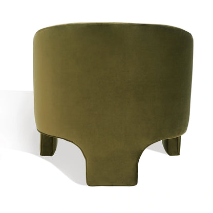 SAFAVIEH Couture Evchen Velvet Accent Chair - 30 W x 28 L x 30 H - 30Wx28Dx30H