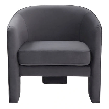 SAFAVIEH Couture Evchen Velvet Accent Chair - 30 W x 28 L x 30 H - 30Wx28Dx30H
