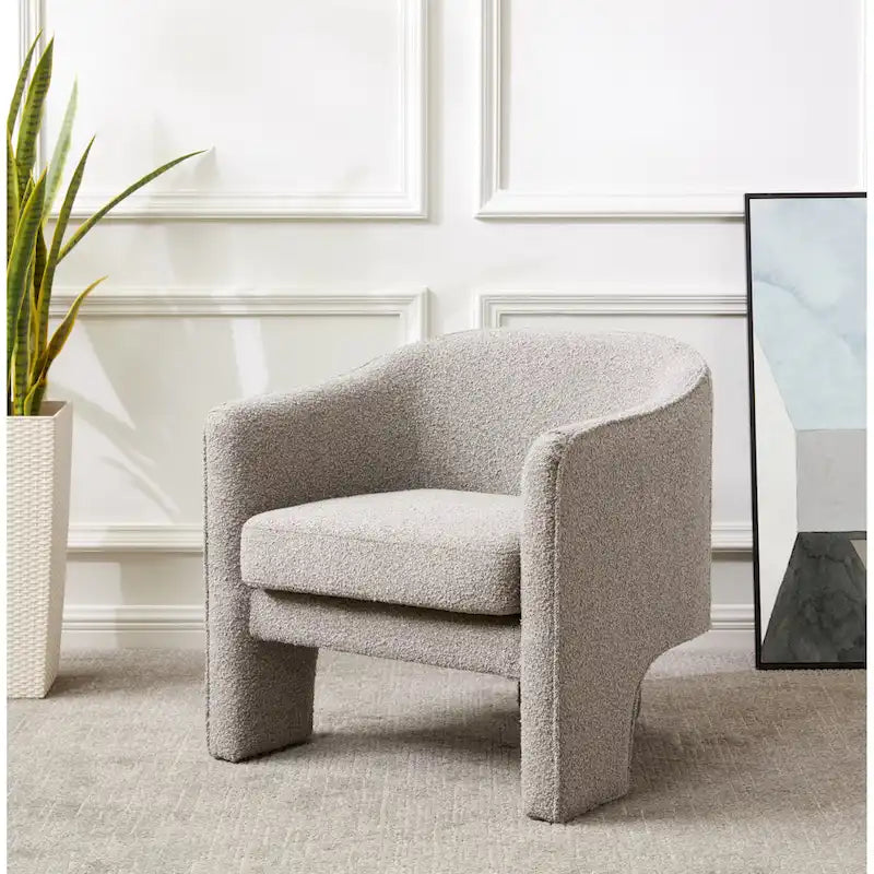 SAFAVIEH Couture Evchen Velvet Accent Chair - 30 W x 28 L x 30 H - 30Wx28Dx30H